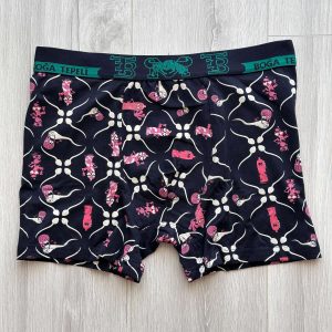 شورت پادار مردانه طرحدار Tepeli Boğa کد 1083