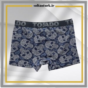 شورت طرحدار باکسر مردانه Tornado کد 1054
