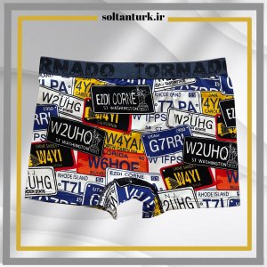 شورت طرحدار باکسر مردانه Tornado کد 1076